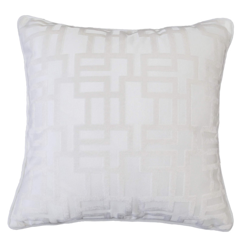  Square Pillow Cover and Insert, Ivory