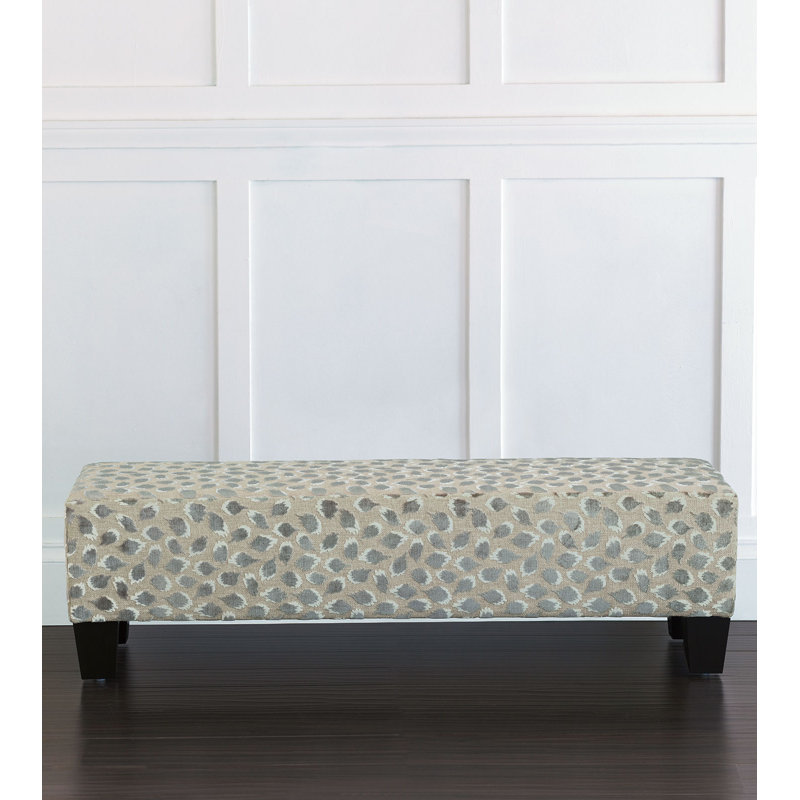Ocelot Rayon / Viscose Upholstered Bench