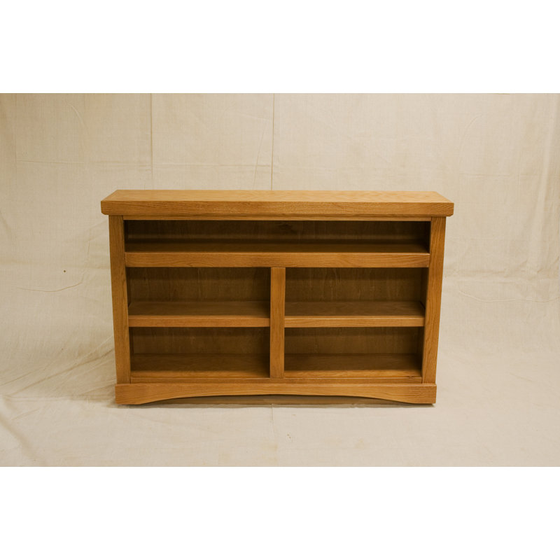Cutshaw Bookcase, 30" H x 48.5 W" x 11" D, Light Oak