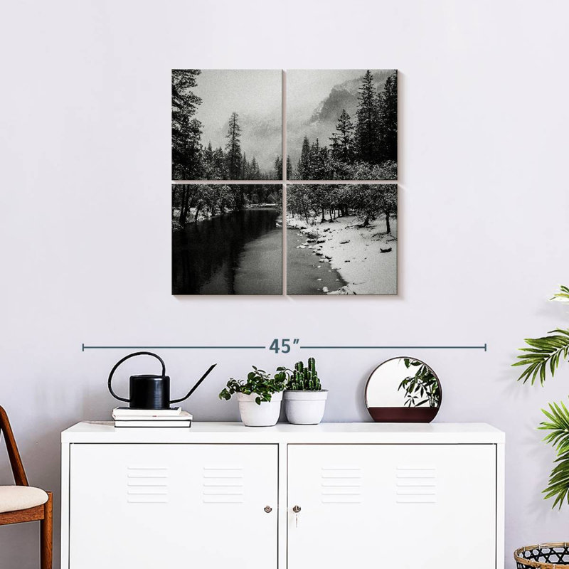 Monochromatic Merced River, 26" H x 26" W
