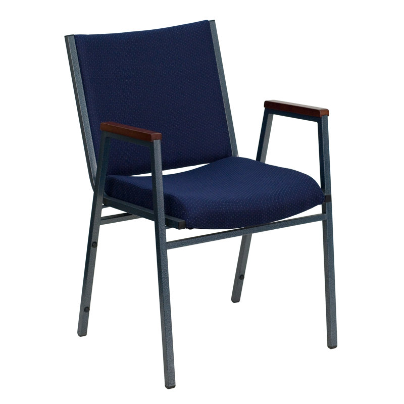 Chaise empilable robuste avec accoudoirs Aliya, Marine