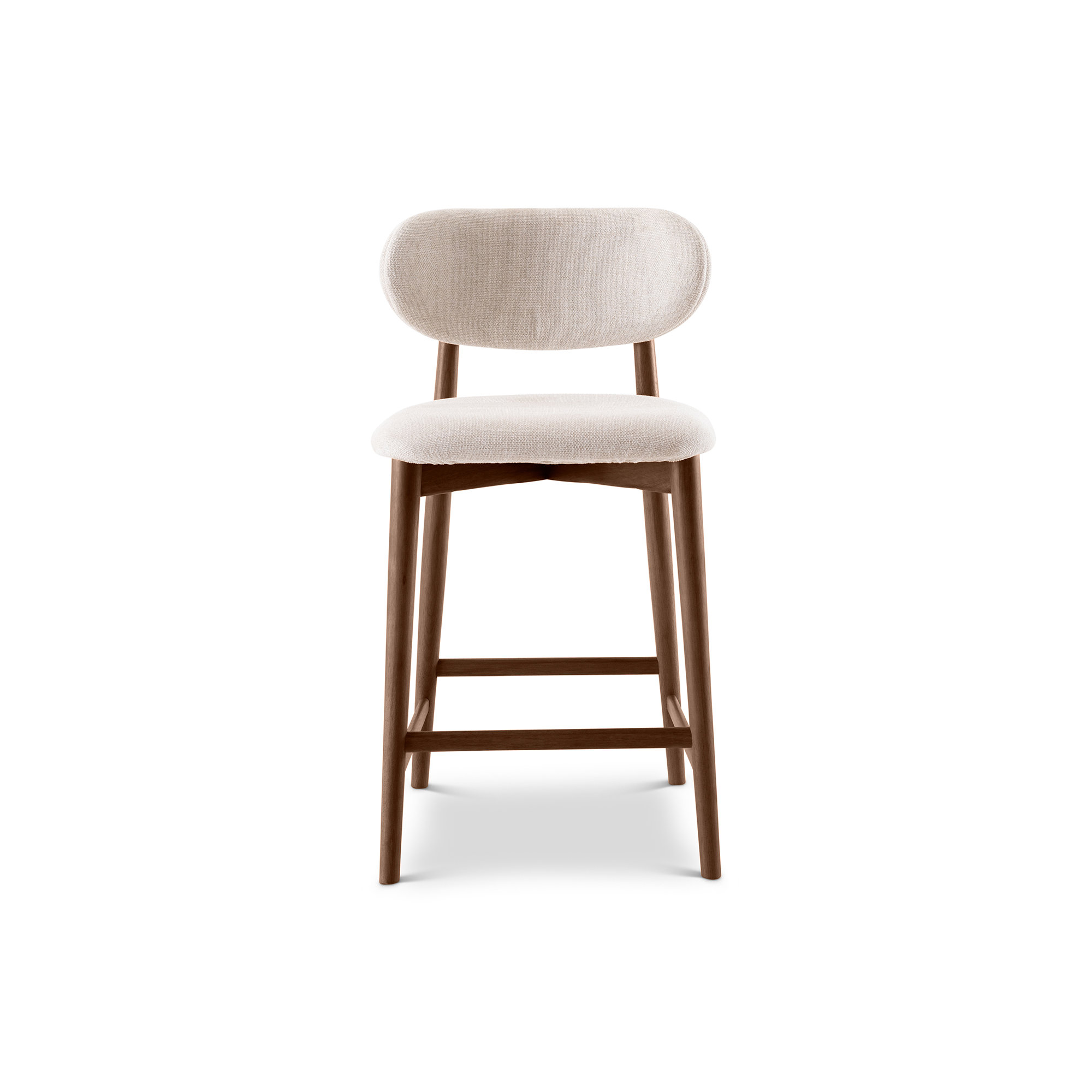 Lucia Bar/Counter Stool - Harvest Jute Seat - Ebano Frame, Brown, Counter Stool (26" Seat Height)