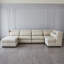Alder Sectional Ottoman-Moonstone