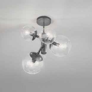 Plafonnier semi-encastré 4 lumières Global