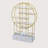 Nariya 5 Tiers Steel Round Office Bookcase,High-quality MDF Board Bookshelf with Open Display Shelf and 2 Drawers