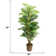 60" Artificial Palm Tree in Planter Set