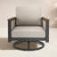 Chaise berçante d'extérieur en métal avec coussin Sunbrella® Townsend-2042551168-2064391867