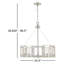 Lustre tambour unique à 5 lumières Newlin-299951517