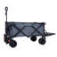 Chariot pliable robuste avec hayon rallongé - Chariot de plage tout-terrain d'une capacité de 400 lb en gris