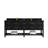 Parker 84 In. W X 22 In. D Double Sink Bathroom Vanity In Black With 2 In.-110409735