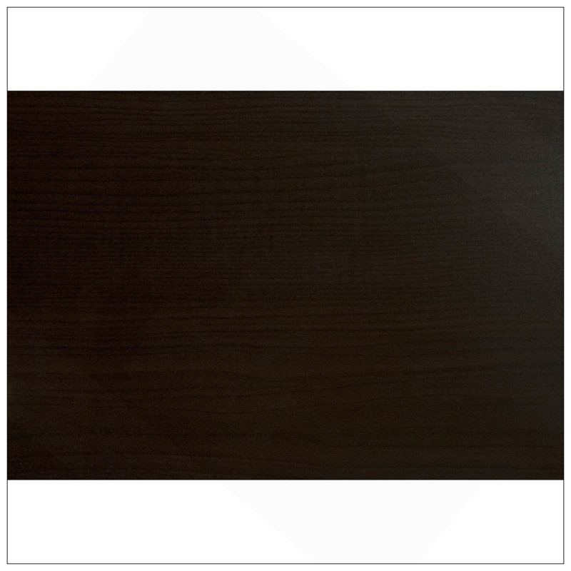 Dining Table, 60" Rectangular, Kitchen, Dining Room, Brown Laminate, Chrome Metal, Contemporary, Modern