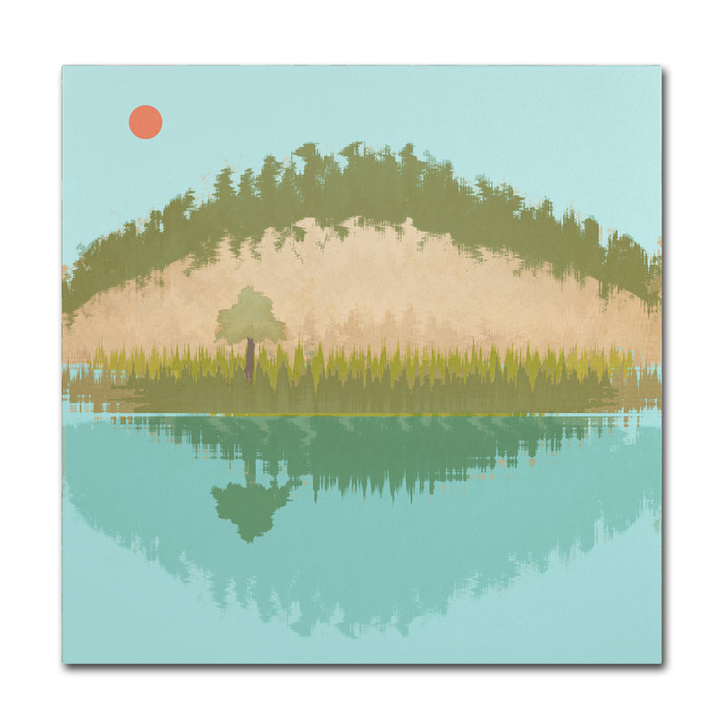 « reflection », art sur toile, H 14 po x l 14 po