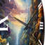 Pleine horloge murale en métal Magic Moon-93378994