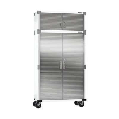 Système de rangement en acier inoxydable 2 pièces Seville Classics UltraHD, H 90,5 po x l 48 po x P 18 po