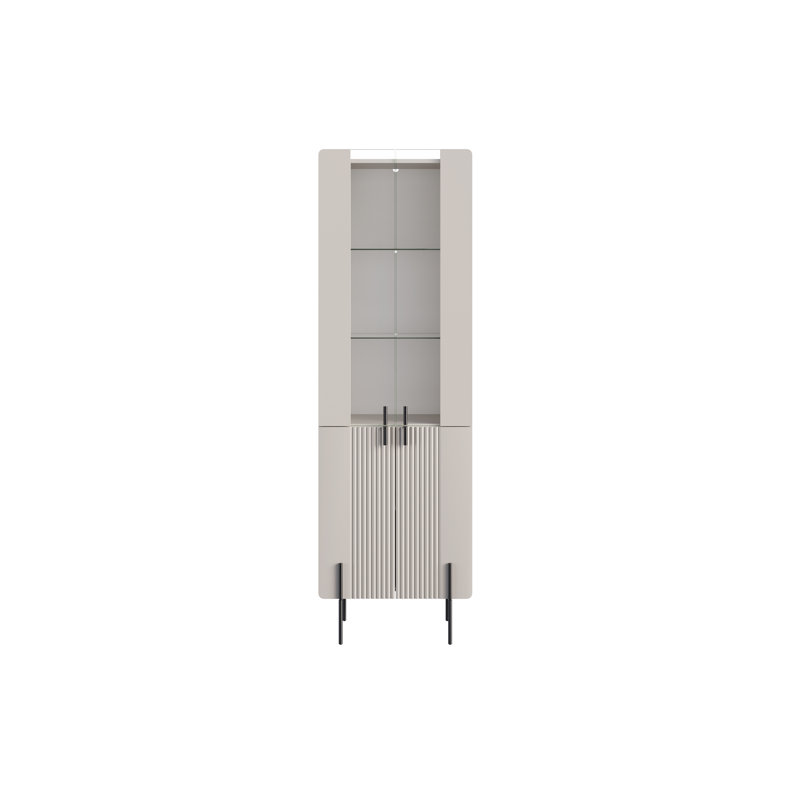 Inniswold Display Cabinet, Cashmere/Black