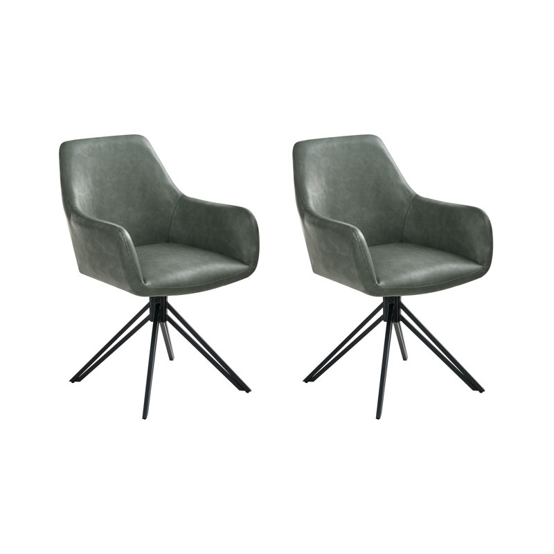 49cm H Upholstered Full Back Armchair, Green