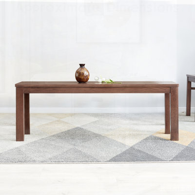 Table de salle à manger en bois massif, parfaite pour le salon et la salle à manger, alliant style et fonctionnalité avec une fabrication durable.