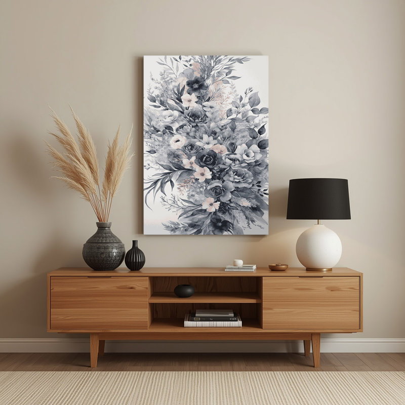 Aquarelle, art mural en métal beige 92, H 30 po x l 20 po