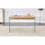 Table basse avec plateau en panneau de fibres à densité moyenne et côtés en verre trempé-1583572098