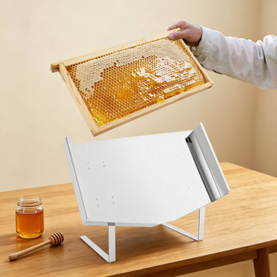 Présentoir à cadre réglable en acier inoxydable Honeycomb
