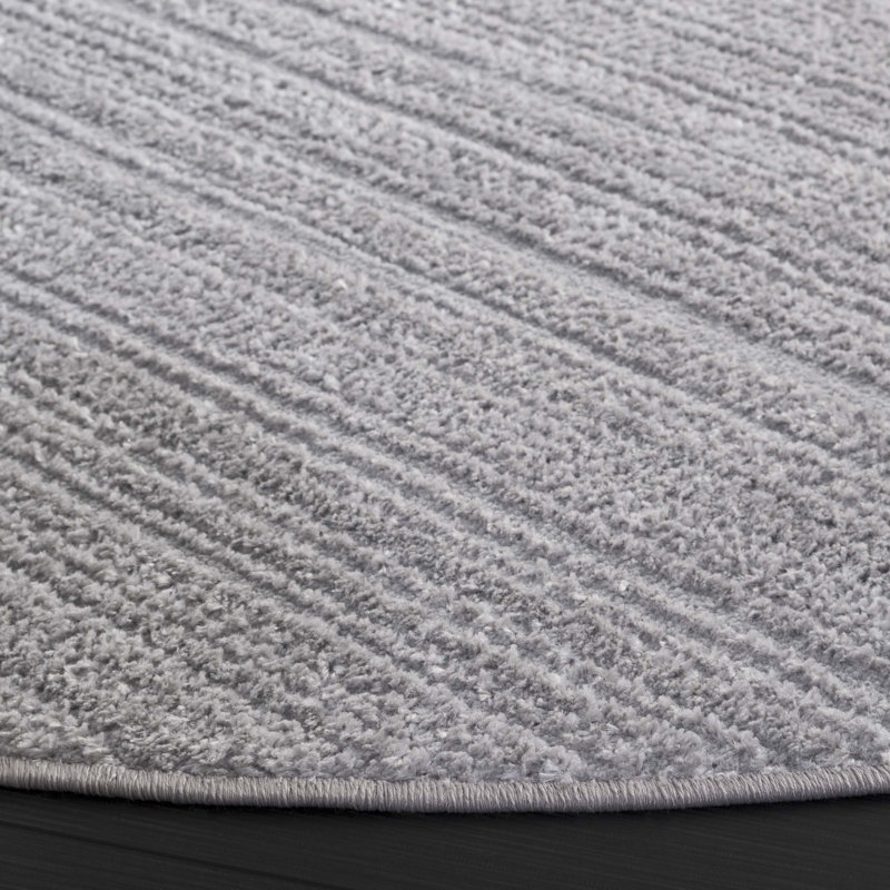 Fiza Performance Solid Color Rug, Round 6'7"