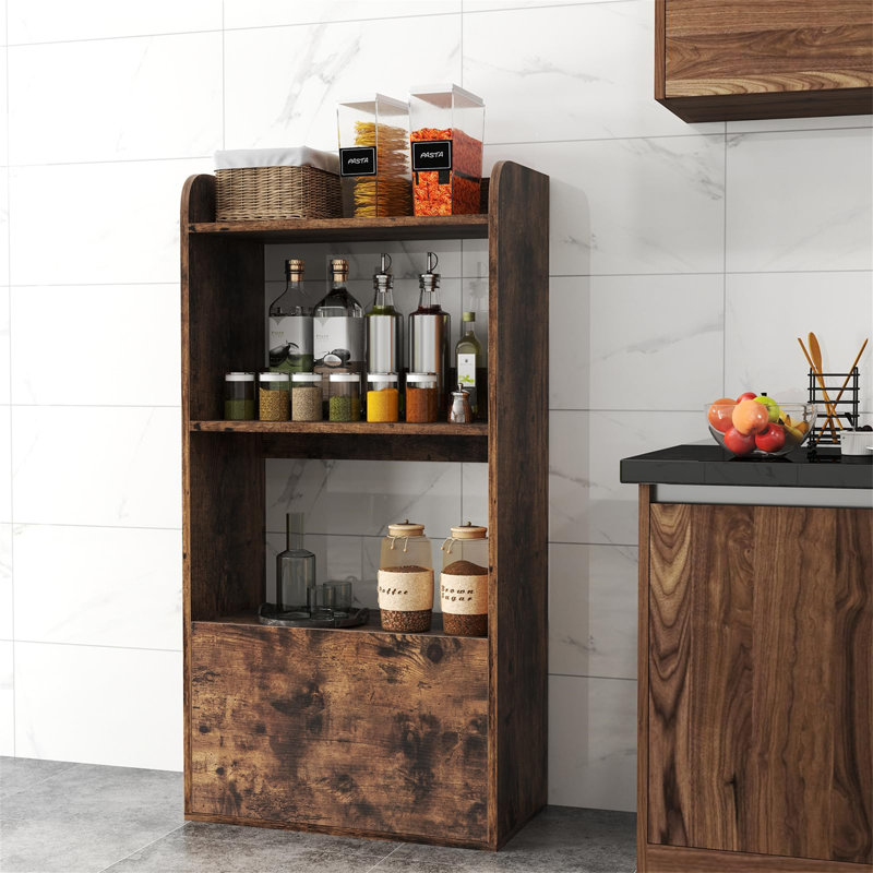 120cm H x 55cm W Bookcase, Rustic Brown
