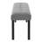 Modern Tufted Linen Dining Bench, Farmhouse Upholstered Entryway Bench With Black Rubber Wood Legs, Versatile For Kitchen, Bedroom, Hallway, Gray-1011015505