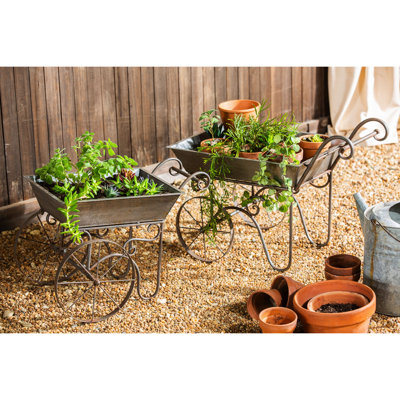 Handmade Metal Statue Planter