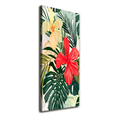 Hawaiian Flowers - Wrapped Canvas Print