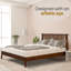 Base de lit plateforme en bois massif de qualité supérieure avec tête de lit Kaylin - capacité de 800 lb, sans sommier, convient à tous les matelas-380458354-380458353