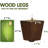 Abbye 4 Square Walnut Wood Legs-92916455