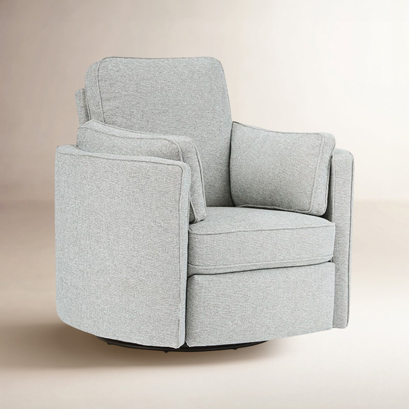 Fauteuil inclinable Vedika, Chenille radicale gris cendre performance, Manuel