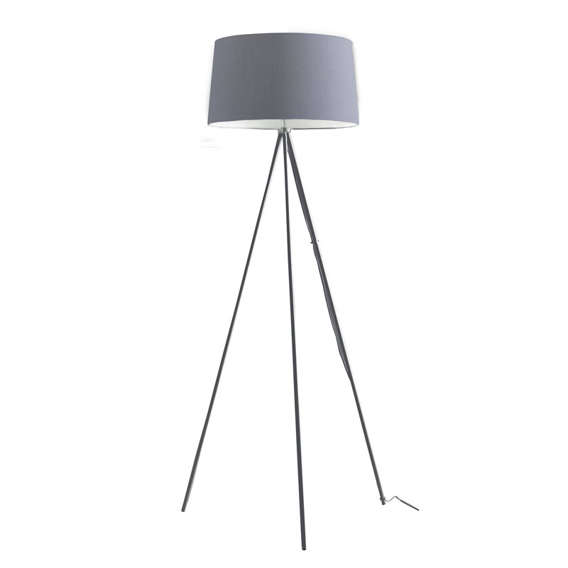 Eastbourne 155cm Traditional Floor Lamp, Grey, Grey