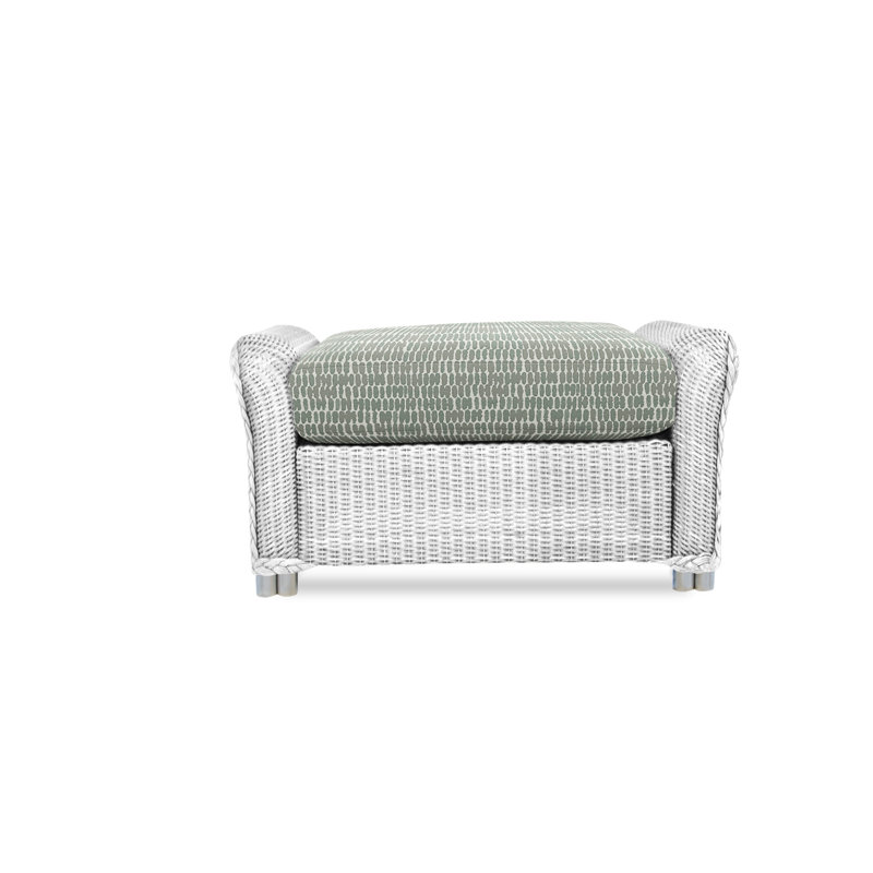 Reflections Outdoor Ottoman, Charlotte Sparrow, White