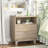 Candelario 2 - Drawer Nightstand With A Shelf Oak Bedside Table