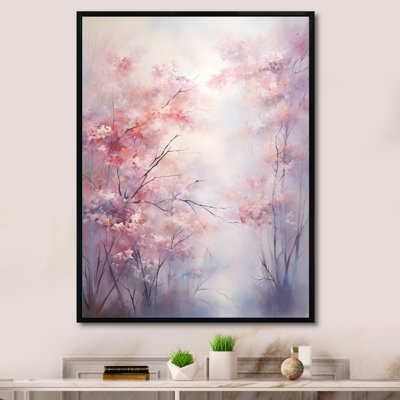 Impression sur toile «Pink Trees Romantic Impression II»