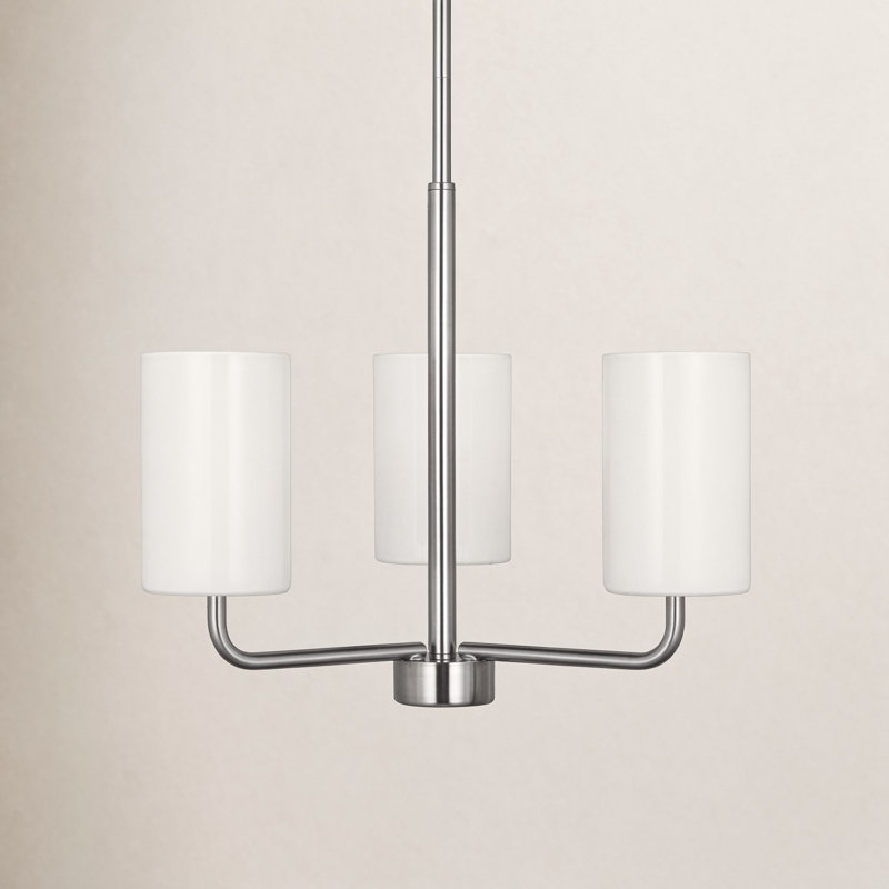 Lustre à 3 lumières Vincente, Nickel brossé, No