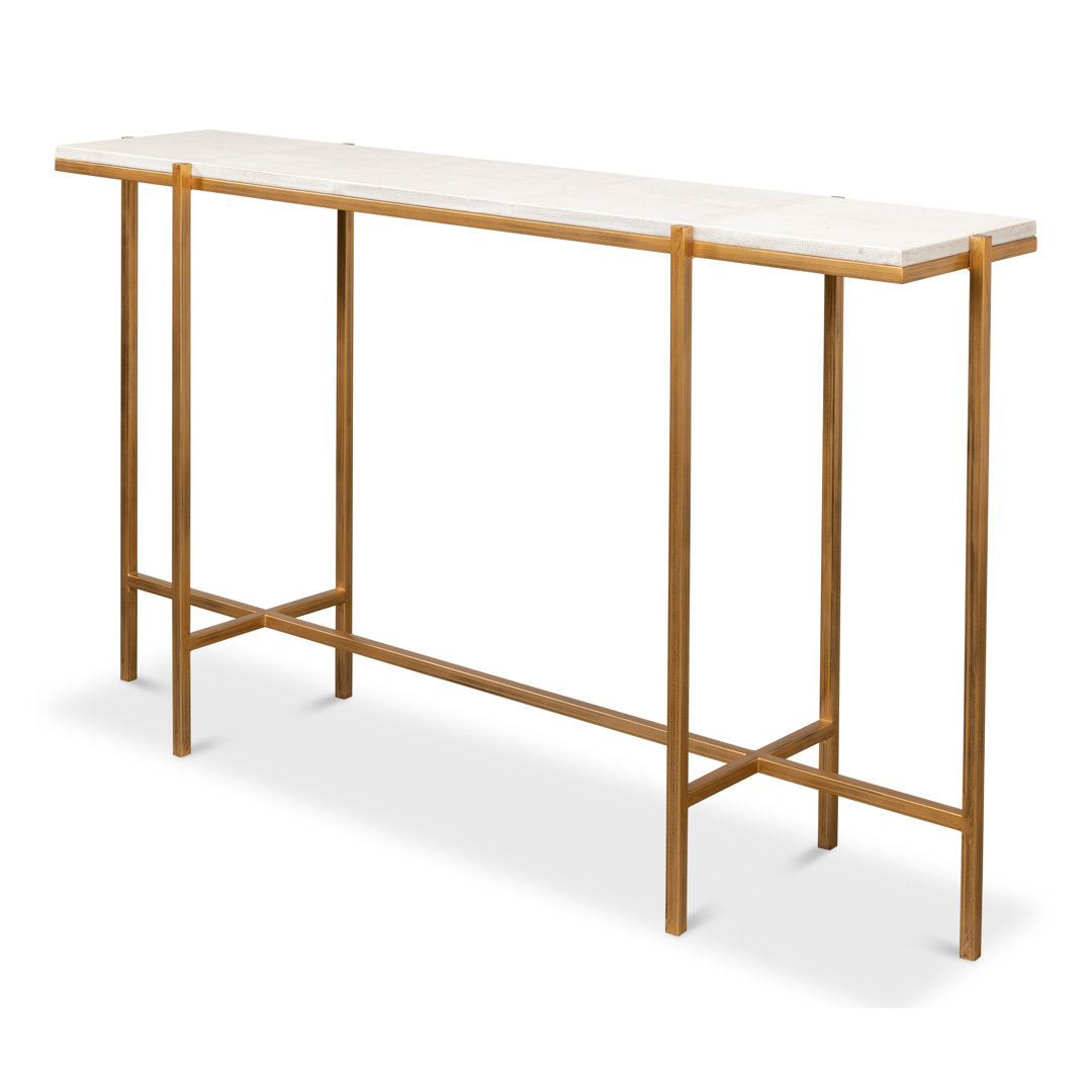 Shagreen 60'' Console Table Sarreid Ltd