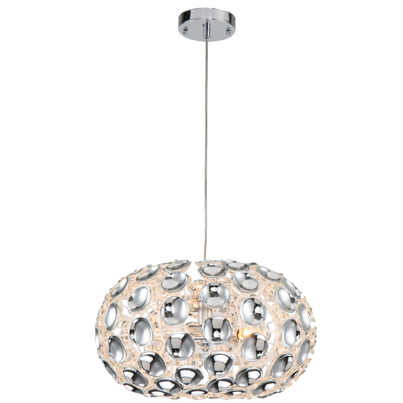 Luminaire suspendu tambour 5 lumières Montejano