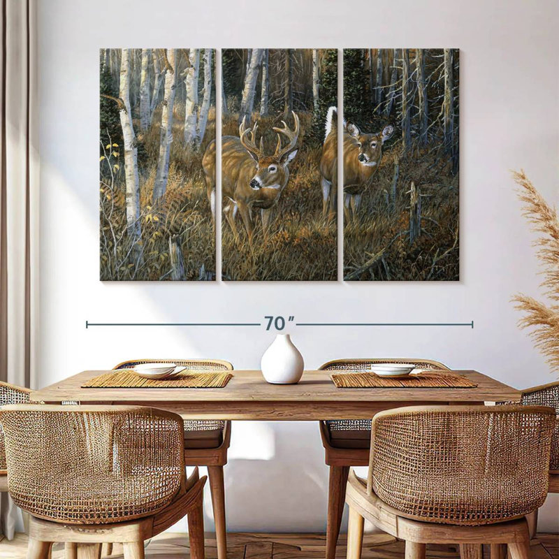 Brampt November Instinct - Deer, 42" H x 65" W
