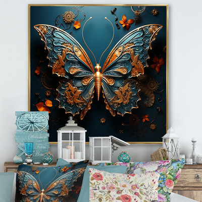 «Enchanted Hues Transport Butterflies» sur impression sur toile