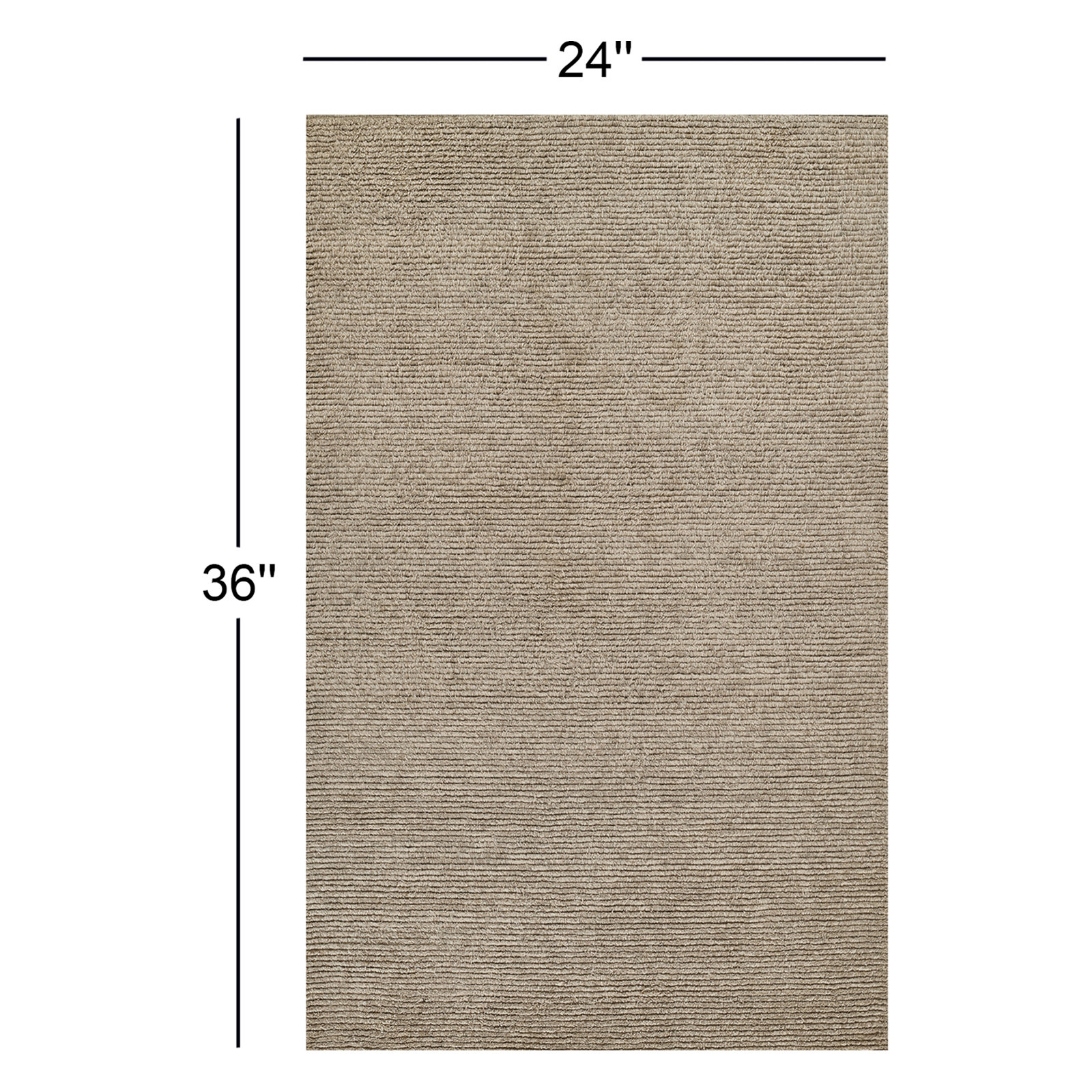 Vonnie Hand-Woven Wool Rug, Rectangle 2' x 3'