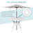 Bloomsbury Market 3-Piece Outdoor Patio Dining Set, All-Weather Cast Aluminum Patio Conversation Set, 2 Cushions Swivel Rocker Chairs And 35.4" Round Table For Backyard Garden Deck, Umbrella Hole, White