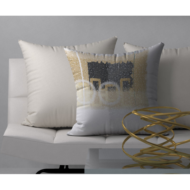 Housse de coussin carrée flair bouche, 20 po x 20 po