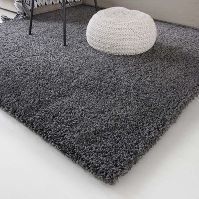 Aloysia High Pile Shaggy Grey Rug
