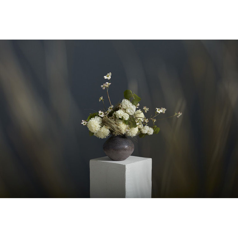 Vase de table Donia, H 8,25 po x l 9,5 po x P 9,5 po