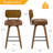 26" Swivel Upholstered Counter Height Bar Stool-830138022-823337385