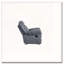 Fauteuil inclinable en velours