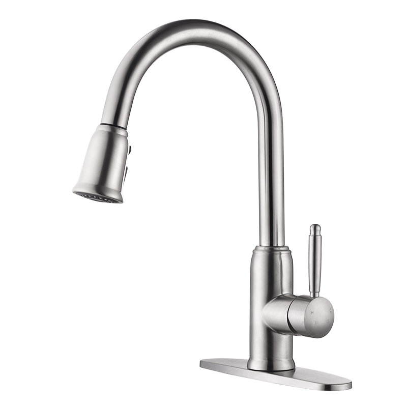 Pull Down Kitchen Faucet, Brushed Nickel