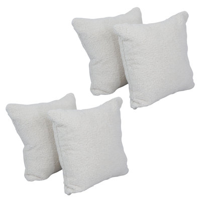 Coussins en fourrure de polyester 17 pouces